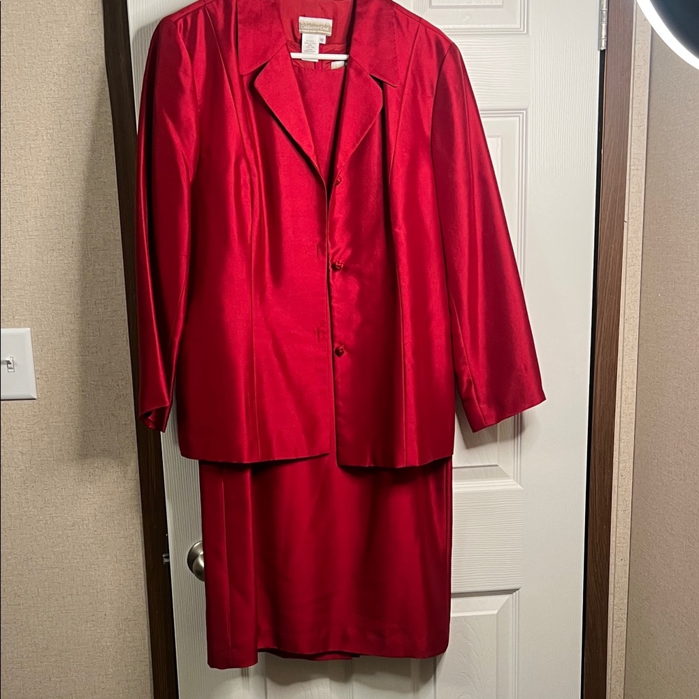 Coldwater Creek Vibrant Red Silk Garment